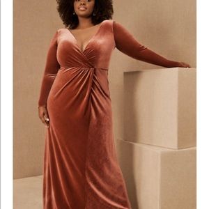 BHLDN Jenny Yoo Ryland Velvet Maxi Dress